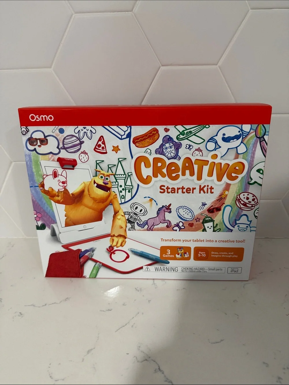 Osmo Creative Starter Kit for Kids - White and Red